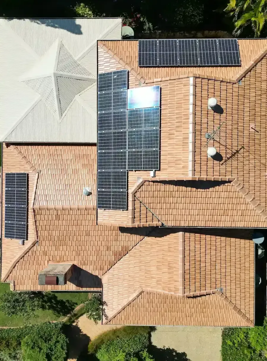 Tile roof after soft wash roof cleaning in Mount Gravatt East, Brisbane